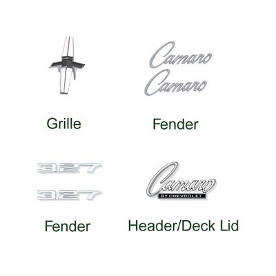 1968 Camaro &quot;327 STD&quot; Emblem Kit