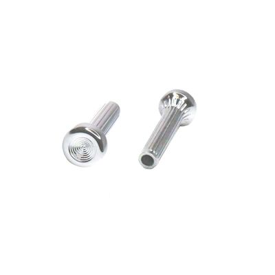 1968-90 Chrome Ribbed Door Lock Knobs