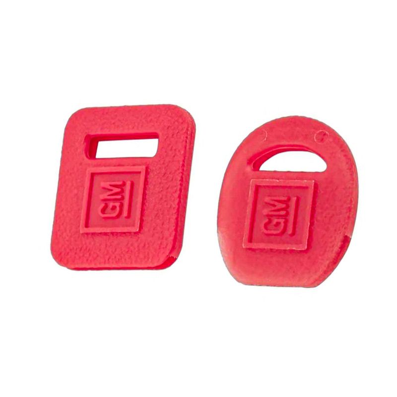 Square &amp; Round Key Covers - Red 1967-81 Camaro/Chevelle/Chevy Truck