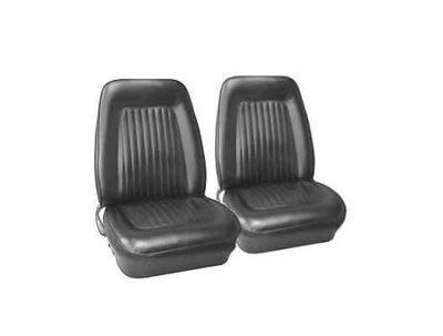 1967-68 Camaro Standard Front Bucket Seat Covers - Black