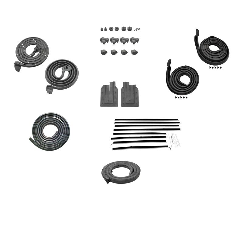 1967 Chevelle  Hardtop Weatherstrip Kit Reproduction Style 8Pc Felts