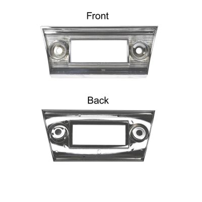 1967 Chevelle Radio Bezel Face Plate Chrome