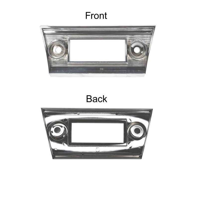 1967 Chevelle Radio Bezel Face Plate Chrome