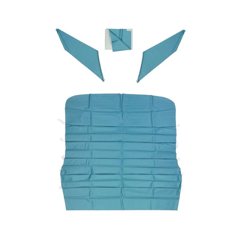 1967 Camaro Firebird Coupe Headliner Kit w/Covered Sails &amp; Visor Material - Medium Blue