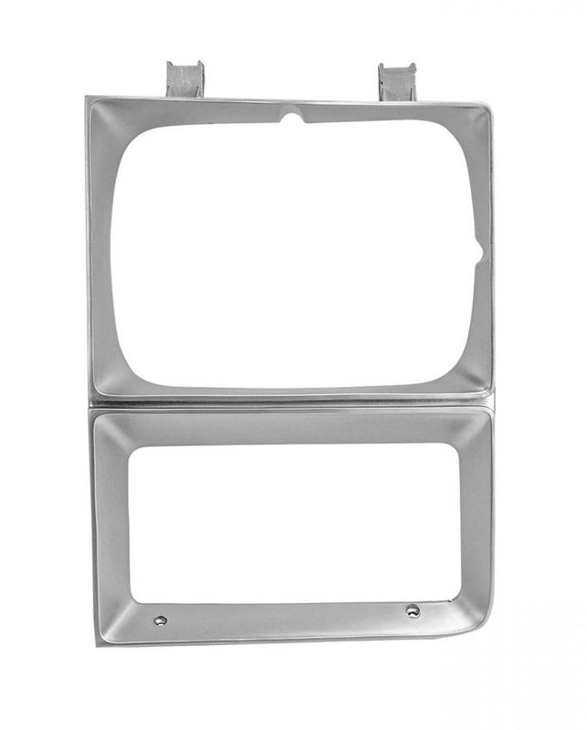 (LH) Headlamp Door Single Silver 1983-84 Chevy Truck C/K 10