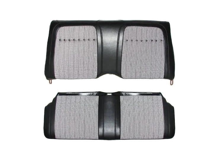 1969 Camaro Rear Convertible Houndstooth Seat Cover- Black/Ivory