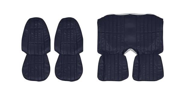 1974-76 Camaro Front Bucket Seats &amp; Rear Seat Covers Black