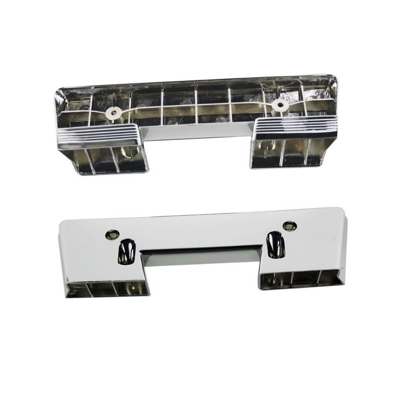 1964-67 Chevelle Front Chrome Armrest Bases - Pair