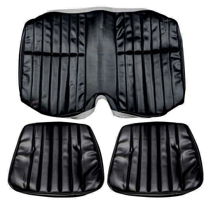 1977-78 Camaro Rear Seat Covers - Black