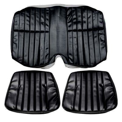1977-78 Camaro Rear Seat Covers - Black