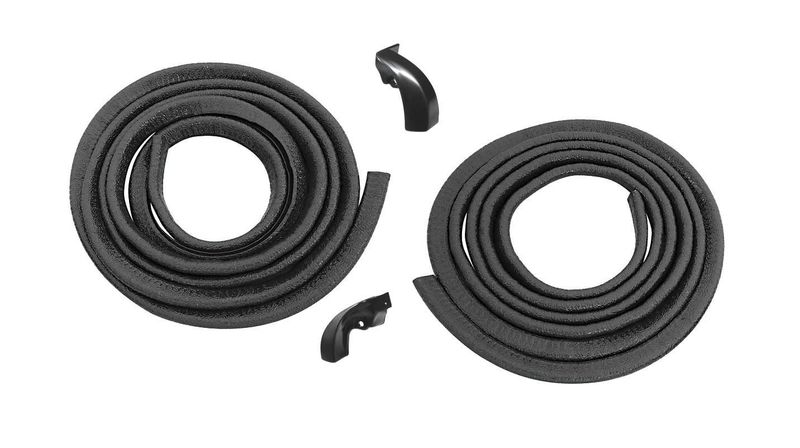 1966-67 Chevelle Door Jamb Windlace Kit - Pair - Black Only