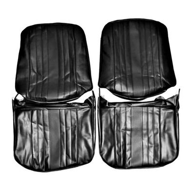 1969 Chevelle Front Bucket Set Upholstery - Black