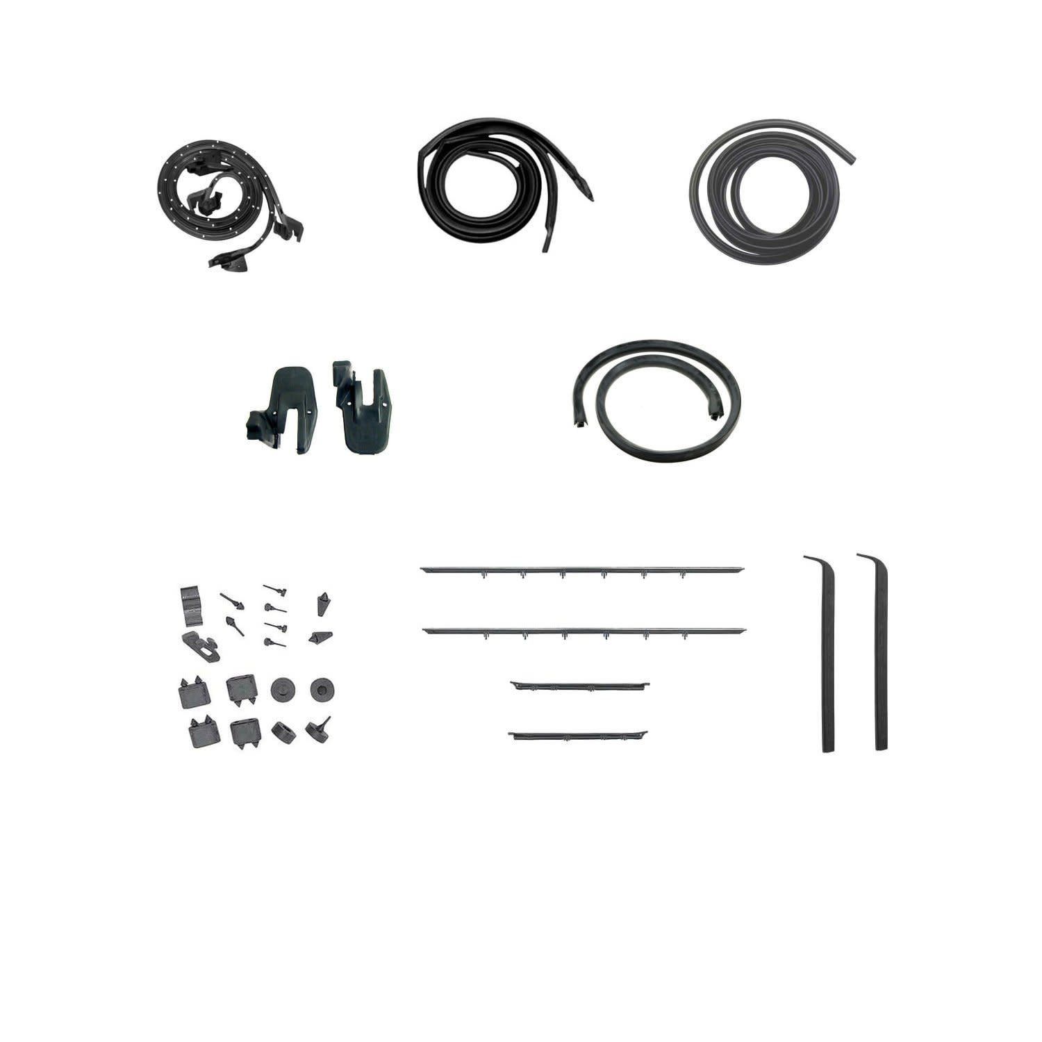 1968-69 Camaro Weatherstrip Kit Coupe 4-Pc  OE Style Felts