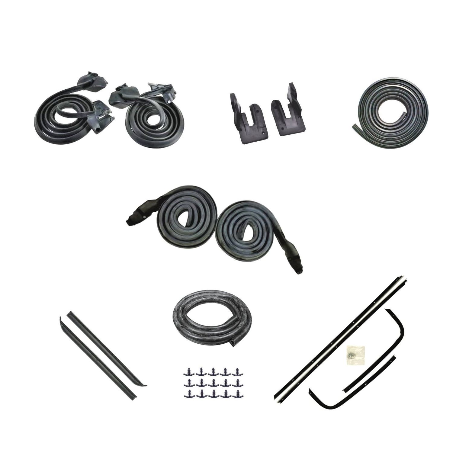 1970-72 Chevelle  Hardtop Weatherstrip Kit Reproduction Style 4Pc Felts