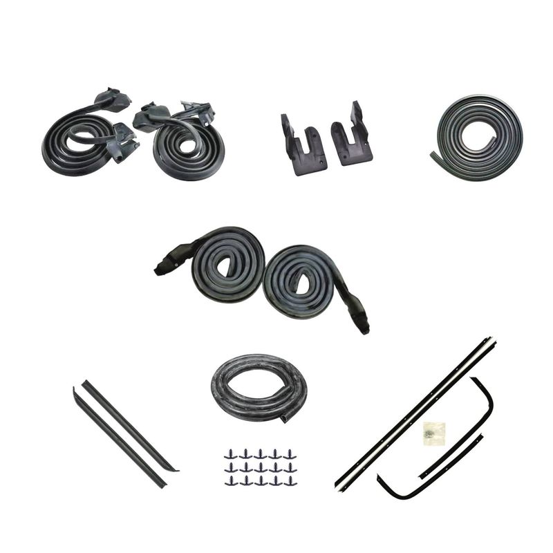 1970-72 Chevelle  Hardtop Weatherstrip Kit Reproduction Style 4Pc Felts