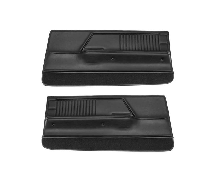 1967 Camaro Firebird Deluxe Front Door Panels - Pair - Black