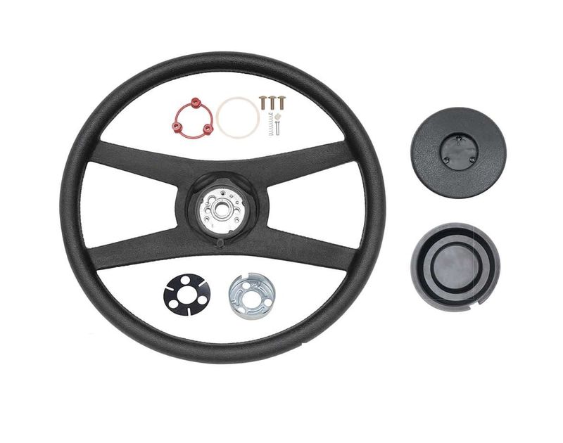 4 Spoke Sport Steering Wheel Kit 1971-81 Camaro, 71-72 Chevelle, 71-76 Nova, 76-77 Chevy Truck C/K 10