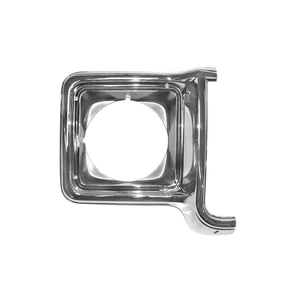 (RH) Headlamp Bezel Chrome/Silver 1973-78 Chevy Truck, C/K10