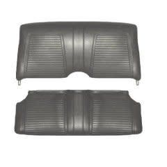 1968 Camaro Rear Fold Down Seat Standard Covers - Black
