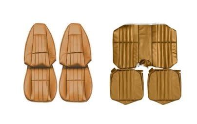 1980-81 Camaro Front Bucket Seats and Rear Seat Covers - Camel