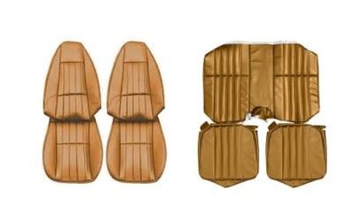 1980-81 Camaro Front Bucket Seats and Rear Seat Covers - Camel