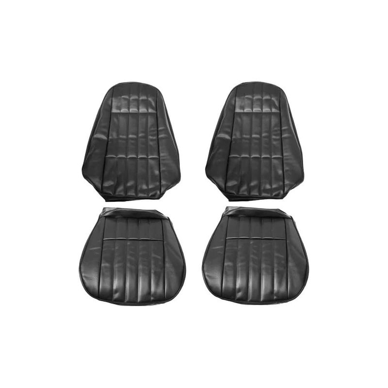 1973 Camaro Front Bucket Seat Covers - Black