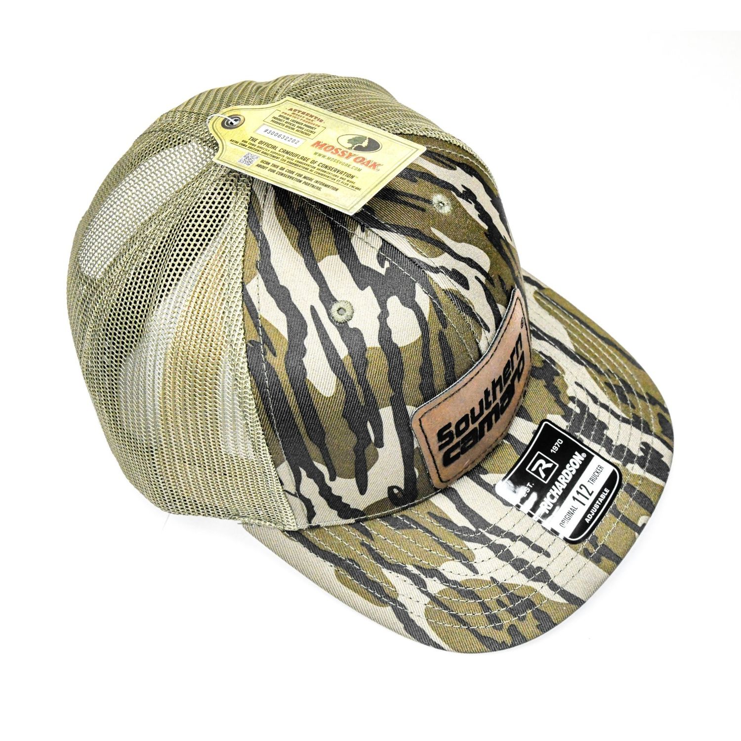 Mossy Oak Southern Camaro Hat  w/ Leather Logo Patch