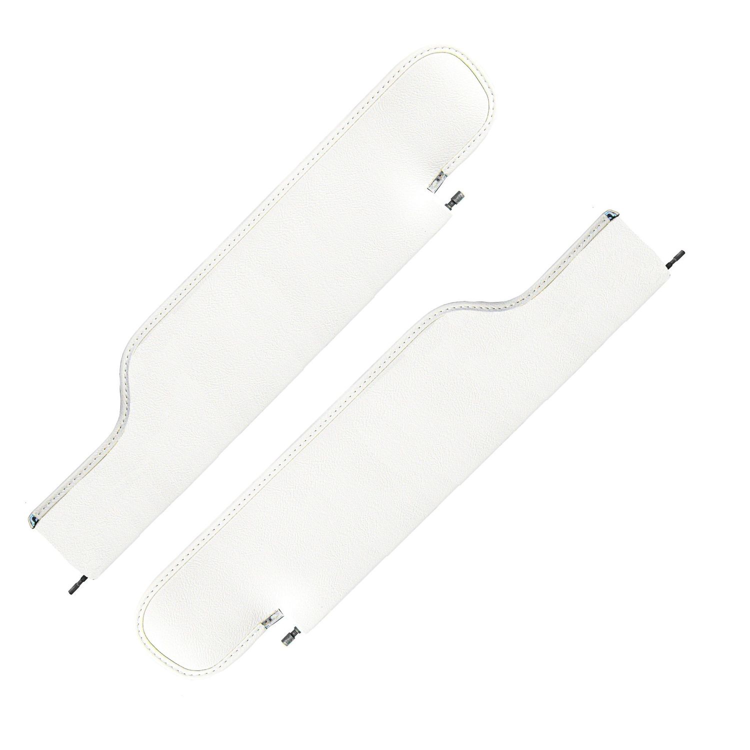 1968-72 Chevelle Convertible Sunvisor Pair -White