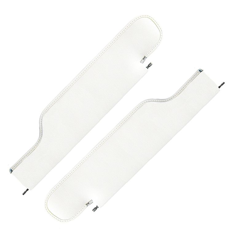 1968-72 Chevelle Convertible Sunvisor Pair -White
