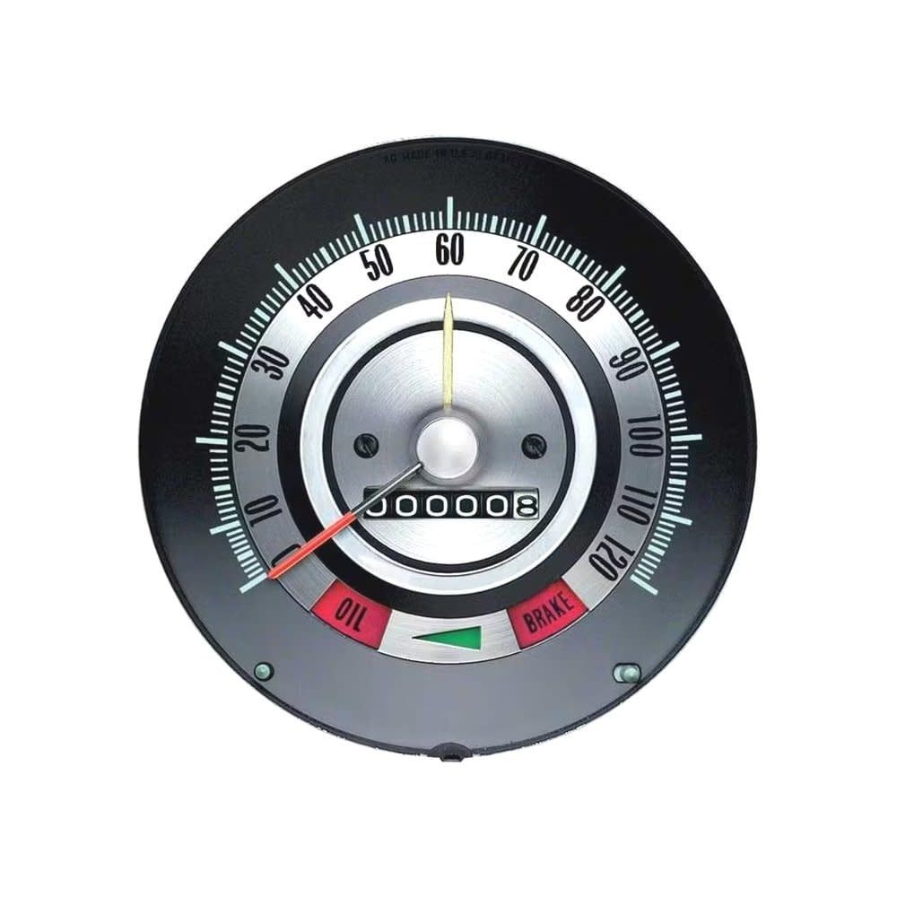 1968 Camaro Speedometer 120 MPH w/ Speed Warning