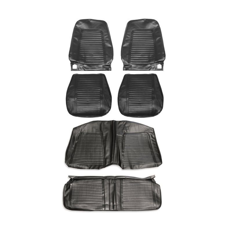 1969 Camaro Standard Front and Rear Convertible Seat Covers - Black