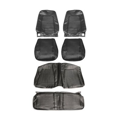 1969 Camaro Standard Front and Rear Convertible Seat Covers - Black