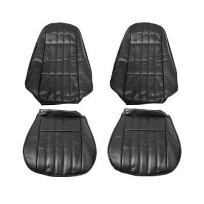 1974-76 Camaro Front Seat Covers, Pair - Black