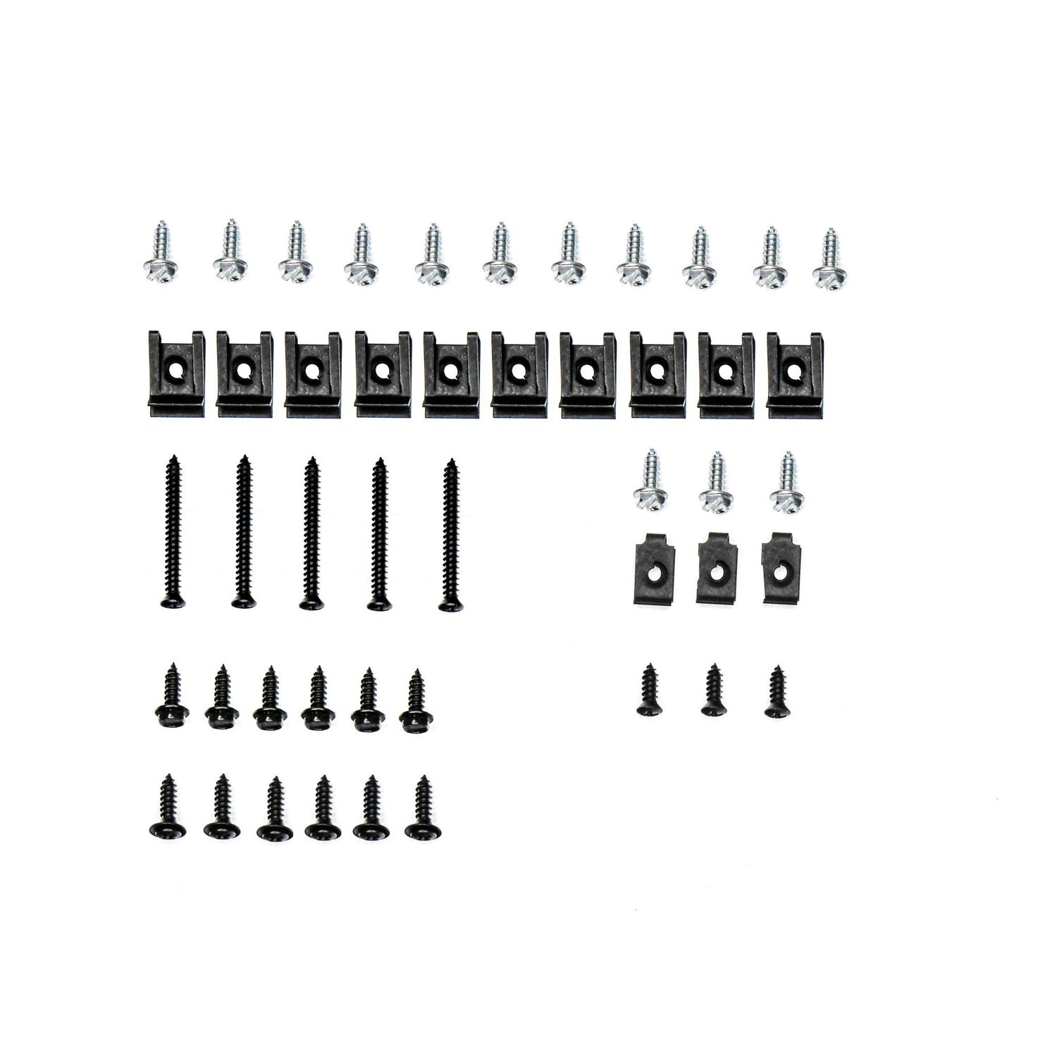 Dash Bezel 47-Piece Hardware - Black 1973-87 Chevy Truck C/K 10