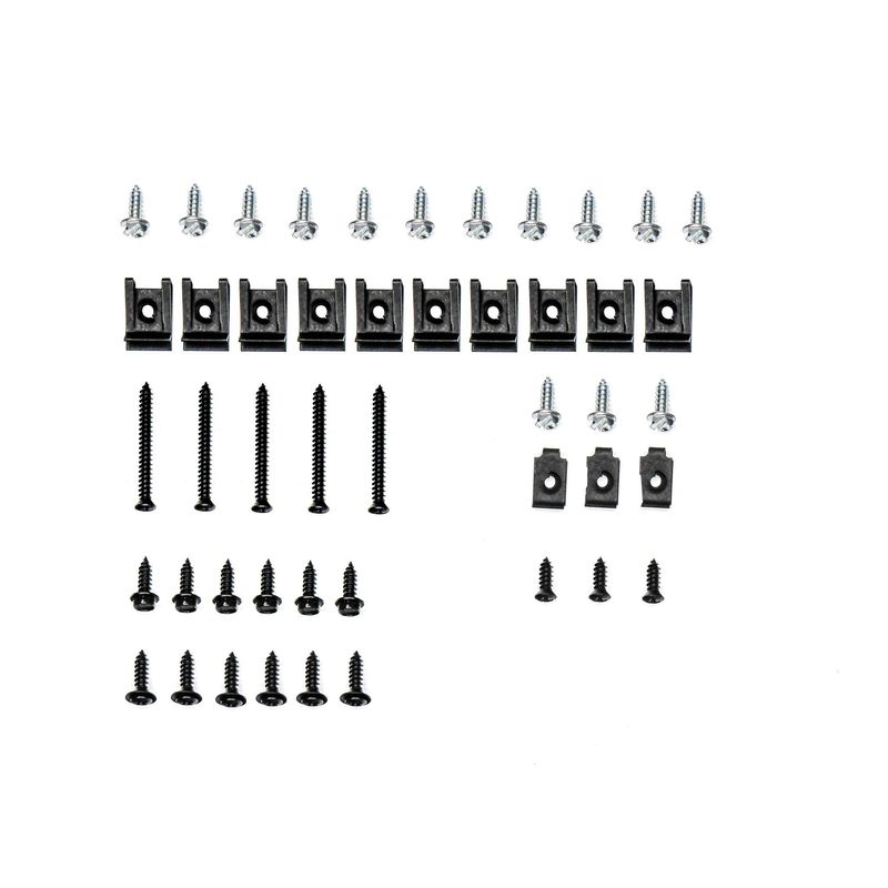 Dash Bezel 47-Piece Hardware - Black 1973-87 Chevy Truck C/K 10