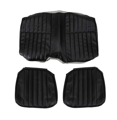 1973 Camaro Rear Seat Covers - Black
