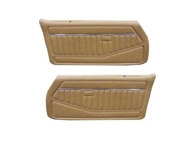 1978- 81 Camaro Firebird Standard Front Pre-Assembled Door Panels, Pair - Camel