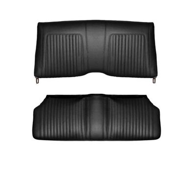 1967-68 Camaro Coupe Standard Rear Seat Cover - Black