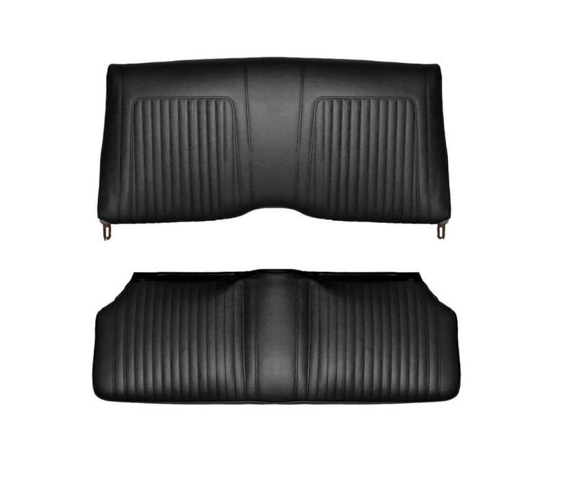 1967-68 Camaro Coupe Standard Rear Seat Cover - Black