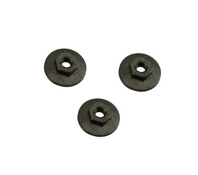 1967-69 Camaro Firebird Quarter Window Track Correct Mounting Nuts 3-Pc Kit