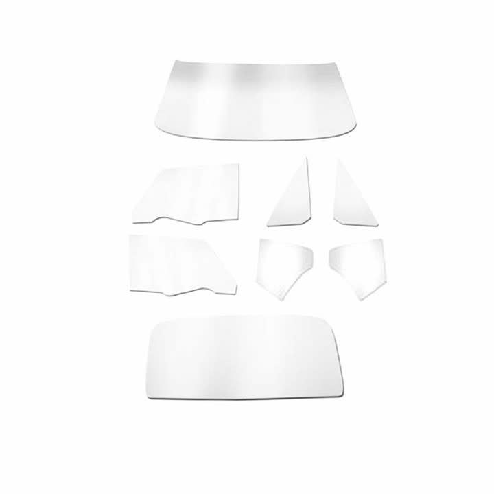 1966-67 Chevelle Hardtop Glass 8-Pc Kit - Clear