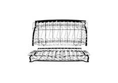 1970-72 Chevelle Coupe Rear Seat Frame &amp; Springs (Upper &amp; Lower)