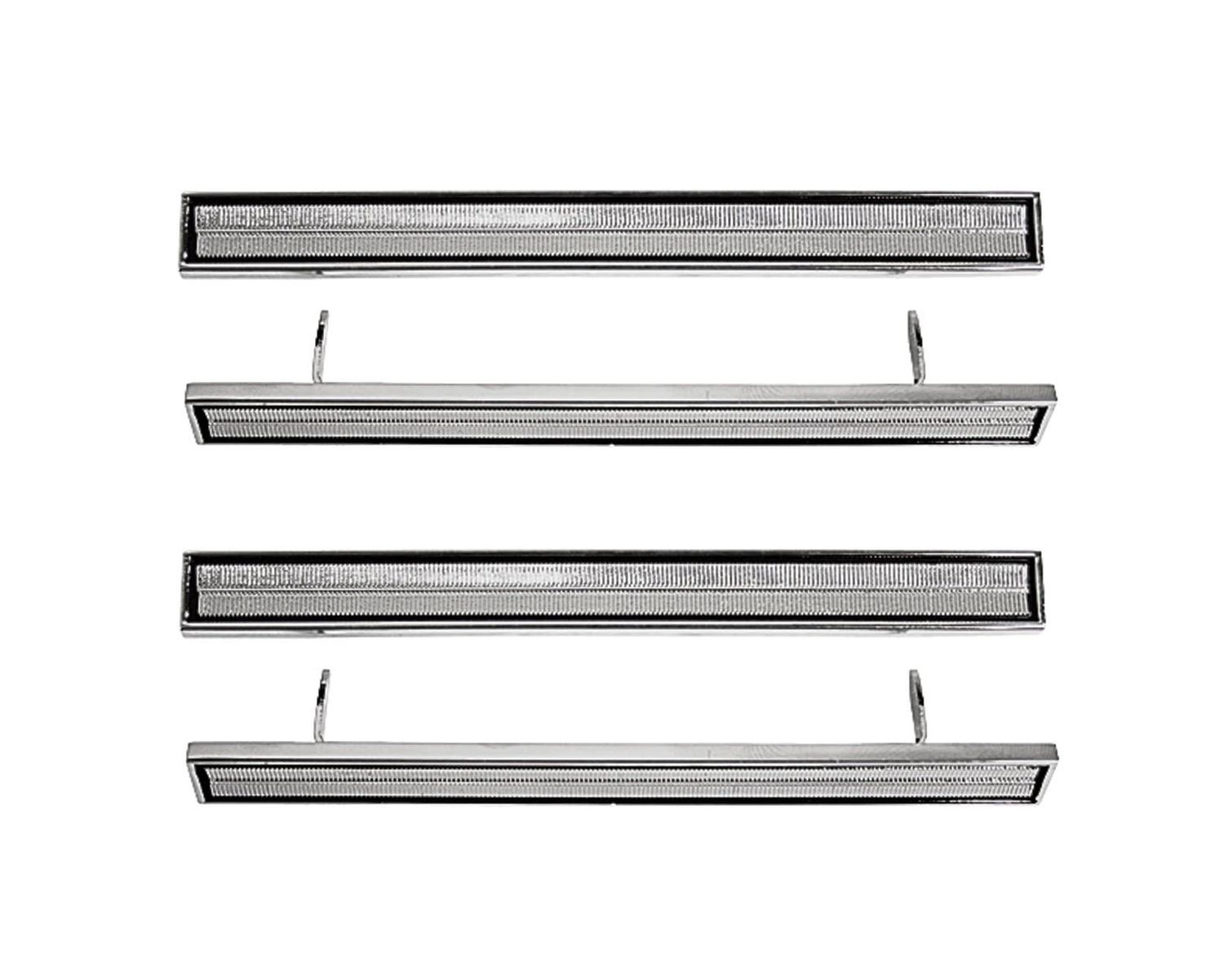 1966 Chevelle Door Panel Emblems 4-Piece Kit