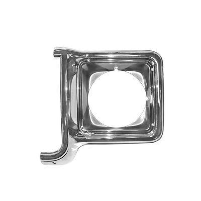 (LH) Headlamp Bezel Chrome/Silver 1973-78 Chevy Truck, C/K10