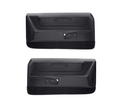 1968-69 Camaro Deluxe Front Door Panels - Black
