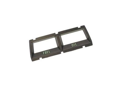 1968-69 Camaro Console Gauge Bezel - Fuel &amp; Oil