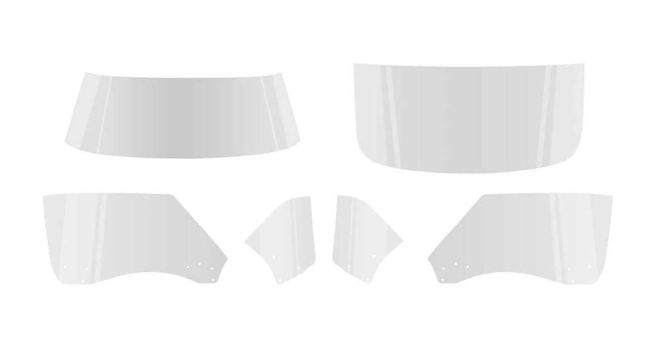 1968-69 Camaro Firebird Coupe Glass 6-Piece Kit - CLEAR