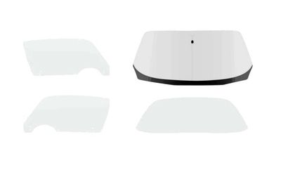 1975-81 Camaro Firebird Glass Kit w/o Rear Defrost - Clear