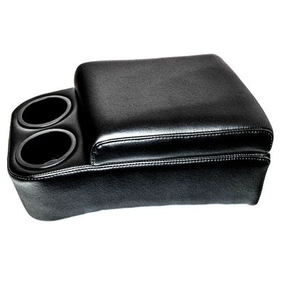 Black Bench Seat Deluxe Console w/ Cup Holders