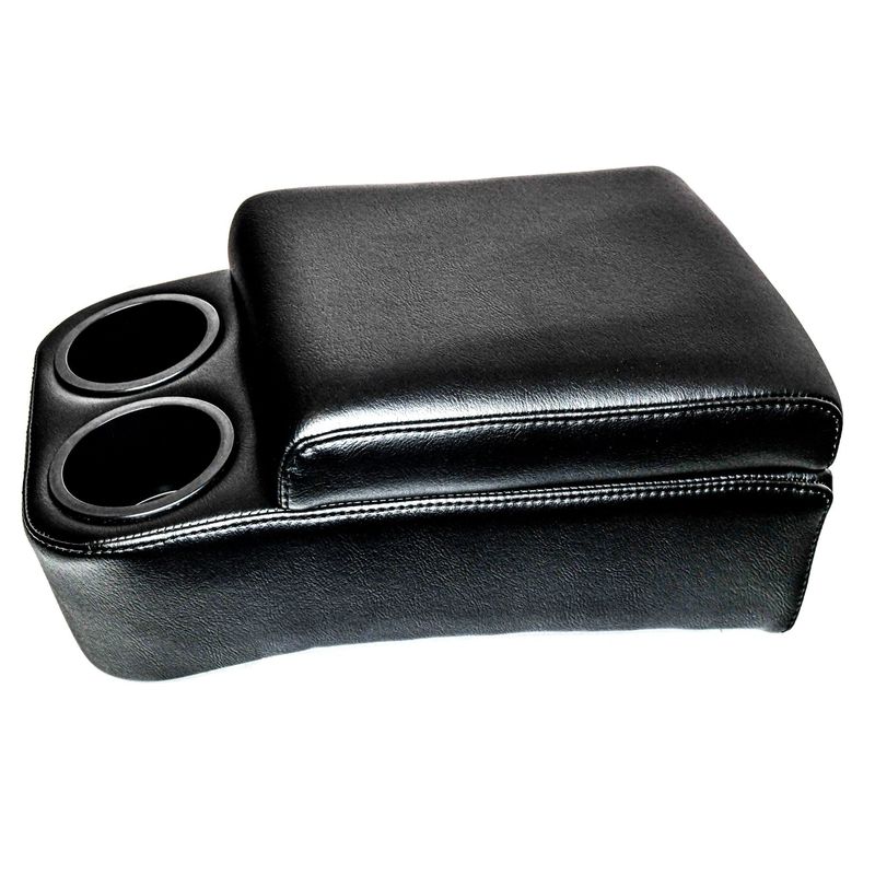 Black Bench Seat Deluxe Console w/ Cup Holders